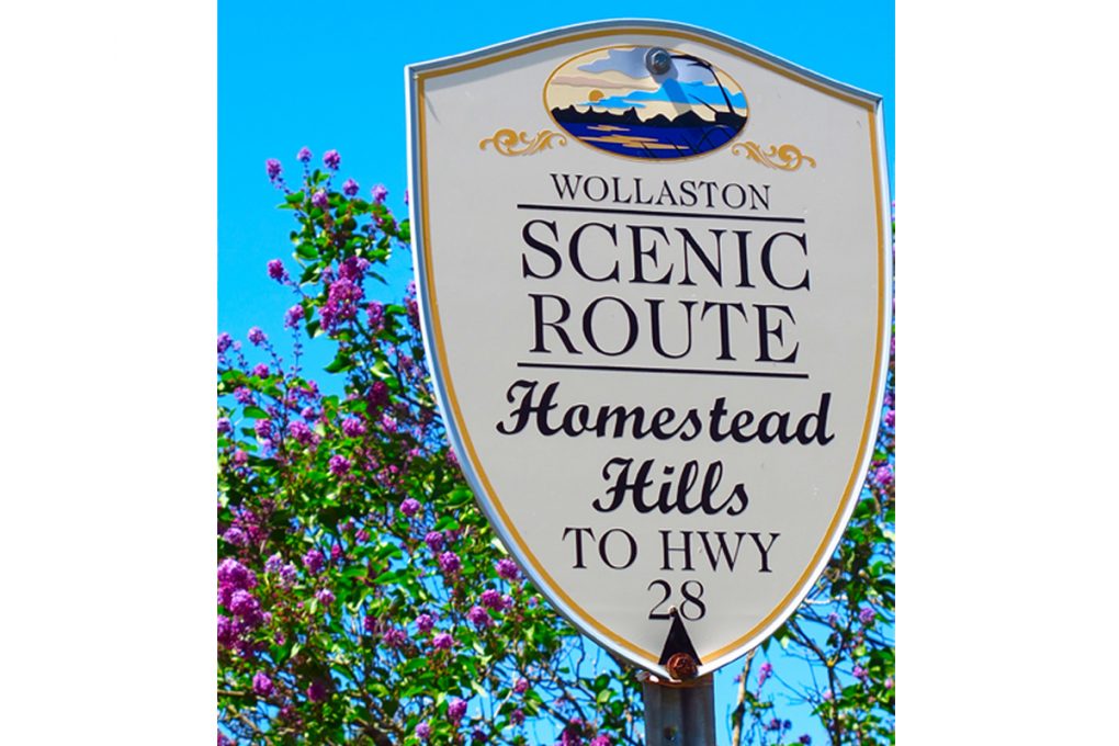 Wollaston Scenic Route Hwy Sign