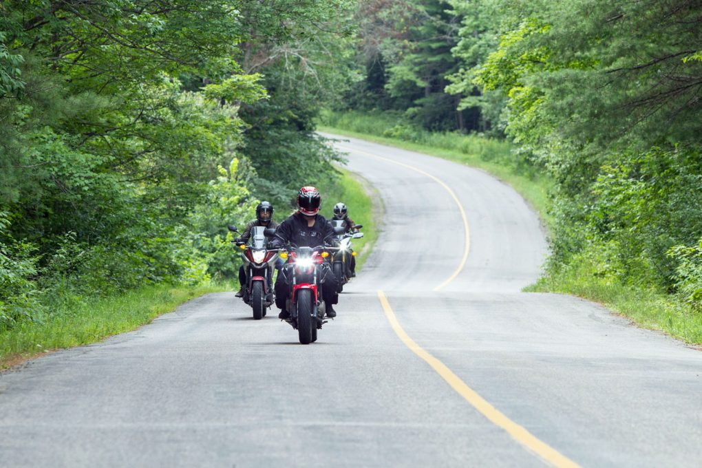 3 bikes on the twisty road