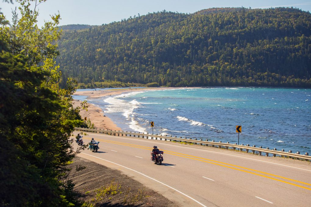 Motorcycling along Lake Superior