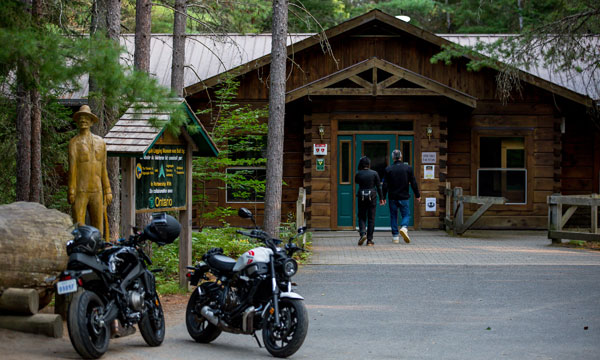  Front view of the Algonquin Logging Museum 